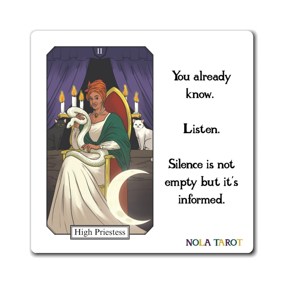 High Priestess Tarot Magnet - You Already Know