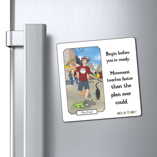 The Fool Tarot Magnet - Begin Before You’re Ready