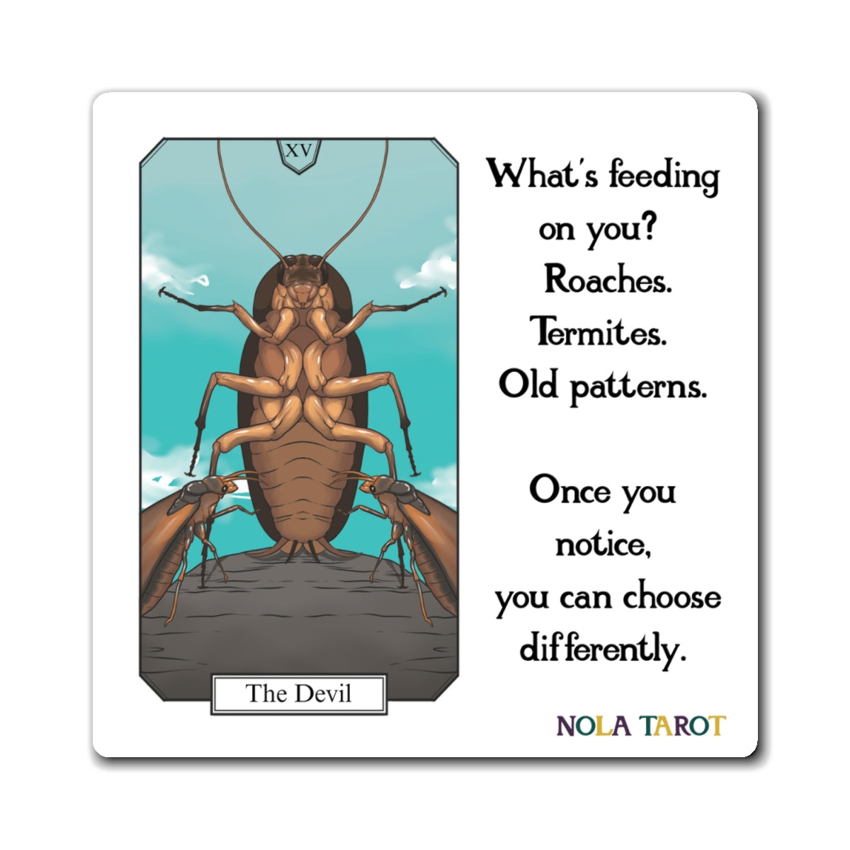 The Devil Tarot Magnet - Break Old Patterns