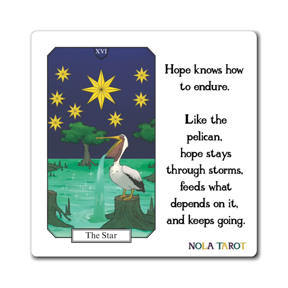 The Star Tarot Magnet – Hope Keeps Going